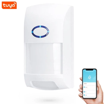 Инфракрасный WiFi датчик движения USMART MS-03w, с защитой от животных, поддержка Tuya, Android & iOS (7703)