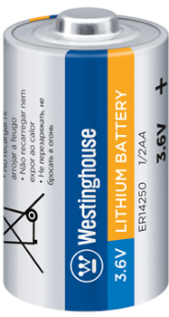 Литиевая батарейка Westinghouse Li-SOCI2 1200 мАч 3.6 В 1 шт (ER14250-1200mAh)