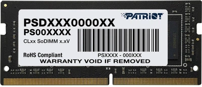 Оперативна пам'ять Patriot SODIMM DDR4-2666 16384MB PC4-21328 Signature Line (PSD416G266681S)