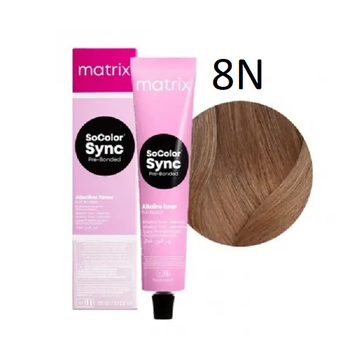 Крем-краска для волос без аммиака Matrix Color Sync 8N Светлый блондин натуральный 90 мл