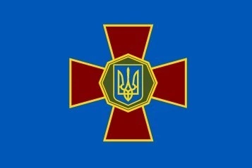 Прапор Нацгвардії України Prostil 0.9*0.6 м. Прапорна сітка. Кішеня під древко.