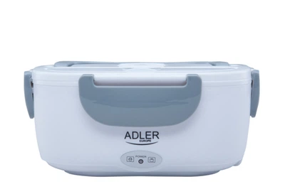 Ланч-бокс с подогревом Adler AD 4474 с ложкой Двухкамерный Съемный внутренний контейнер 1,1 л Серый