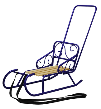 Санки зимние Snower "Морозко" 84 х 41 х 45 см Синие (4820211100469BLUE)