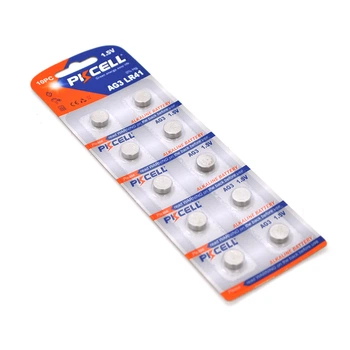 Батарейка щелочная PKCELL 1.5V AG3, 10 штук в блистере PC/AG3-10B