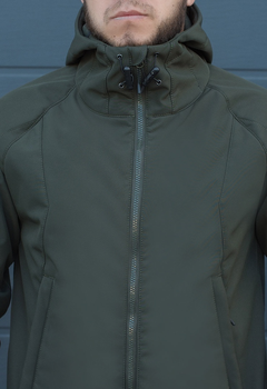 Куртка тактична на блискавці з капюшоном soft shell XS oborona khaki