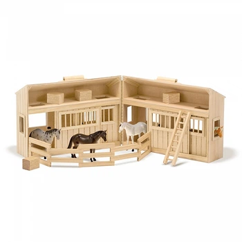 Ігровий набір Дерев'яна стайня з конями Melissa & Doug MD3704