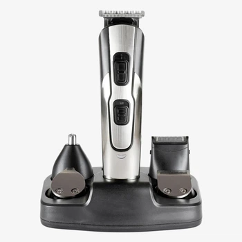 Машинка для стрижки волос триммер Geemy GM-592 Серая 10в1