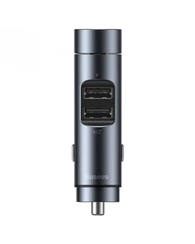 FM трансмиттер Baseus Energy Column Car Wireless MP3 Charger Dark grey (CCNLZ-C0G)