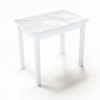 Стол обеденный раскладной Fusion furniture Ажур белый/стекло УФ 15 265 (10000032)