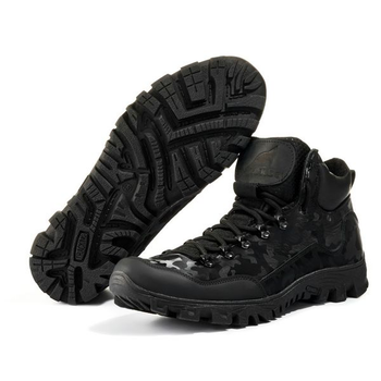 Тактические ботинки BlackBay черные камуфляж (R-2-BLACK) | 45 (30см)