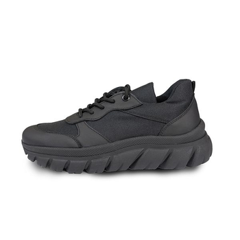 Женские тактические кроссовки BlackBay черные на шнурках с высокой подошвой (SW-BLACK) | 39 (25см)