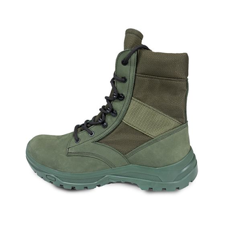 Тактические ботинки BlackBay высокие зеленые на шнурках с зеленой подошвой (S-3-GREEN) | 41 (27.5см)