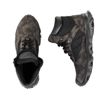Тактические ботинки BlackBay высокие серо-черный камуфляж (S-1-GREY) | 43 (28.5см)