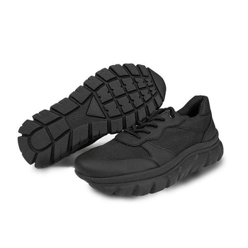 Женские тактические кроссовки BlackBay черные на шнурках с высокой подошвой (SW-BLACK) | 41 (26.5см)