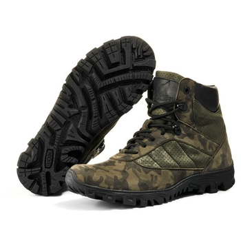 Тактические ботинки BlackBay высокие зеленые камуфляж (S-1-GREEN) | 40 (27см)
