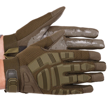 Перчатки тактические с закрытыми пальцами Zelart 8799 размер XL Olive