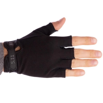 Тактичні рукавички з відкритими пальцями Zelart 4379 розмір XL Black