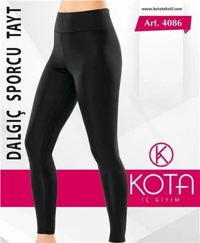 Лосини Kota 4086 S/М чорні для спорту на високій посадці з широкою резинкою