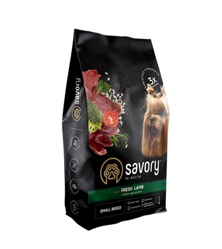 Корм Savory Small Breeds rich in Fresh Lamb сухой со свежим ягненком для собак малых пород 8 кг