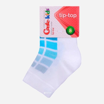 Детские носки хлопковые Conte Kids Tip-Top 5С-11СП-217 8 Белые с бирюзовым (4810226069523)