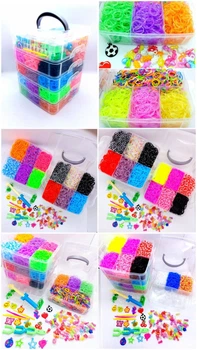 Набір для плетіння браслетів із гумок Fashion loom bands set 5 ярусний 15000 резинок з аксесуарами