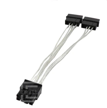 Кабель питания для видеокарт Ewell 8 pin to Molex,экранированный 15 см (EW400)