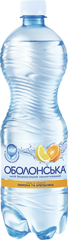 Упаковка напою Оболонь Оболонська вода зі смаком лимона та апельсина 1 л х 12 пляшок (9865060033167_14820000199756)