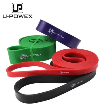 Резиновые петли для фитнеса U-Powex Набор из 4 петель + чехол