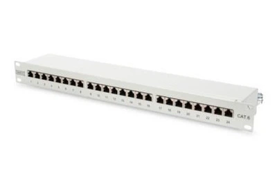 Патч-панель DIGITUS 19" 1U, 24 порта, 6 STP в комплекті
