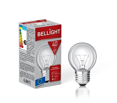 Лампа розжарювання кулькоподібна Р45 40W Е27 220-230V