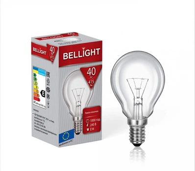Лампа розжарювання кулькоподібна Р45 40W Е14 220-230V