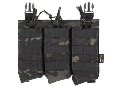 Тройная подсумка для магазинов АК74/АКМ-Multicam black, 8FIELDS PREMIUM