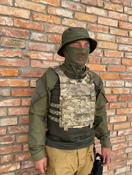 Плитоноска Plate carrier LVS.M Піксель (Універсальна) Україна