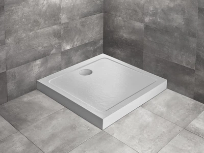 Душовий піддон Doros C Compact Stone 900x900x155 білий SDRC9090-05-04S (TM Radaway)
