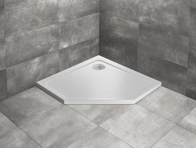 Душовий піддон Doros PT Stone White 90x90 см, RADAWAY (SDRPT9090-01-04S)