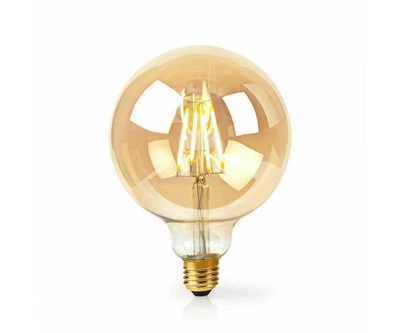 LED лампа Эдисона G95 6W 2700 жёлтое стекло