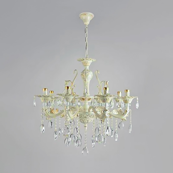 Люстра подвесная свечи Light House SH-18231/8 LWG 680*680*680 белый с золотом