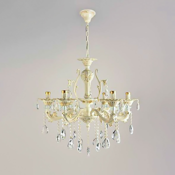 Люстра подвесная свечи Light House SH-18231/6 LWG 650*650*650 белый с золотом