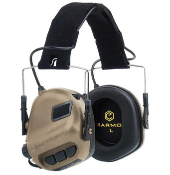 Военные активные наушники Earmor М31 для защиты слуха (Койот)