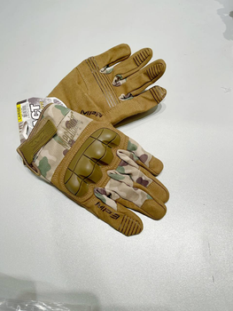 Тактичні сенсорні рукавички порожнисті Mechanix M-Pact Мультикам L (E-0011-2)