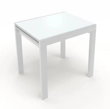 Стол обеденный раскладной Fusion furniture Слайдер 815 Белый/Стекло белое (10000131)