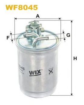 Фильтр топливный WIX FILTERS Ford, Cordoba, Ibiza (WF8045) WIX Filters (WF8045)