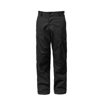 Тактичні штани Rothco Fit Zipper Fly BDU Pants Чорний XXL 2000000077796