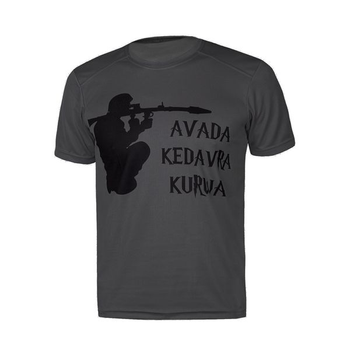 Футболка Shotgun Ukraine Avada Kedavra Kurva Темно-серый S 2000000083018