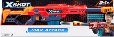 Pistolet Zuru X-Shot Red Large Max Attack z 24 nabojami (193052040220)
