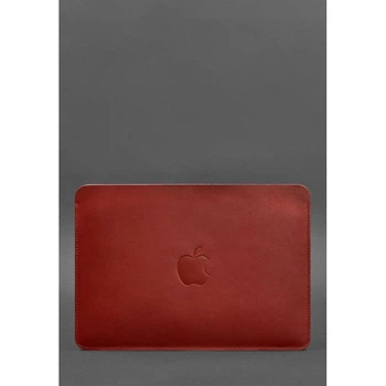 Чехол из натуральной кожи для MacBook 13 дюйм Красный