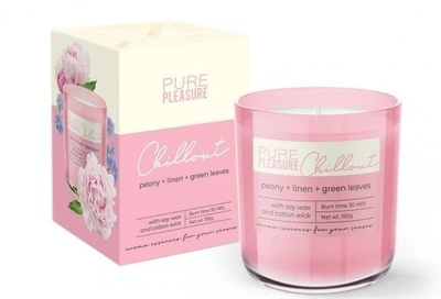 Свічка ароматизована у склі Bartek Candles Чисте задоволення (Chillout) 150г.