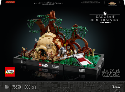 Конструктор LEGO Star Wars Діорама "Джедайські тренування на Дагобі" 1000 деталей (75330)