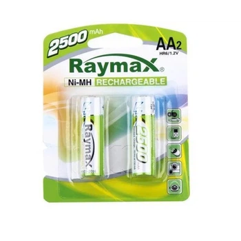 Аккумулятор RAYMAX HR6 AA 2500mAh Ni-MH 1.2V Зеленый (2058tut)