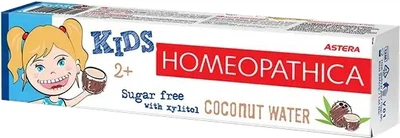 Зубная паста Astera Homeopathica Kids 2+ Кокосовая вода 50 мл (3800013510711)